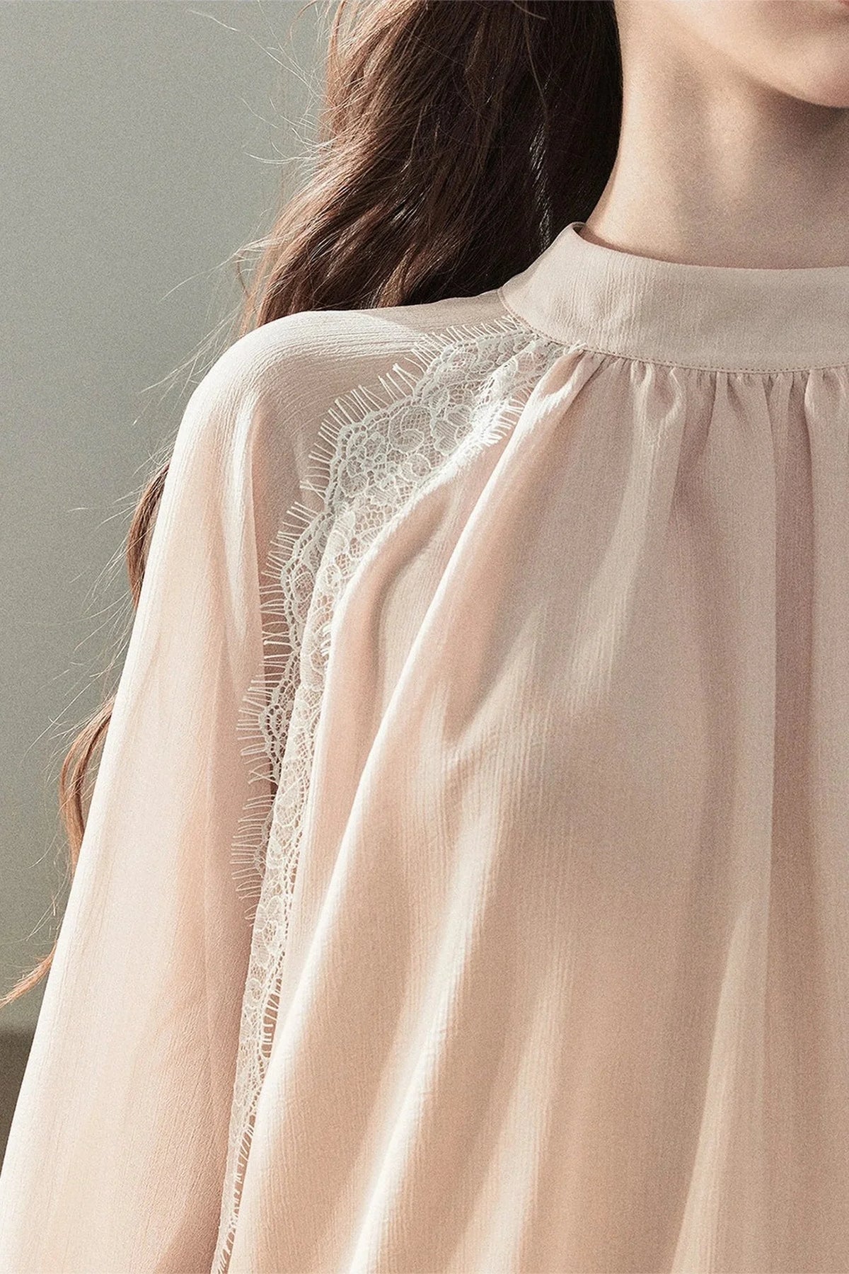 Blooming Cherry Blossom Lace Blouse