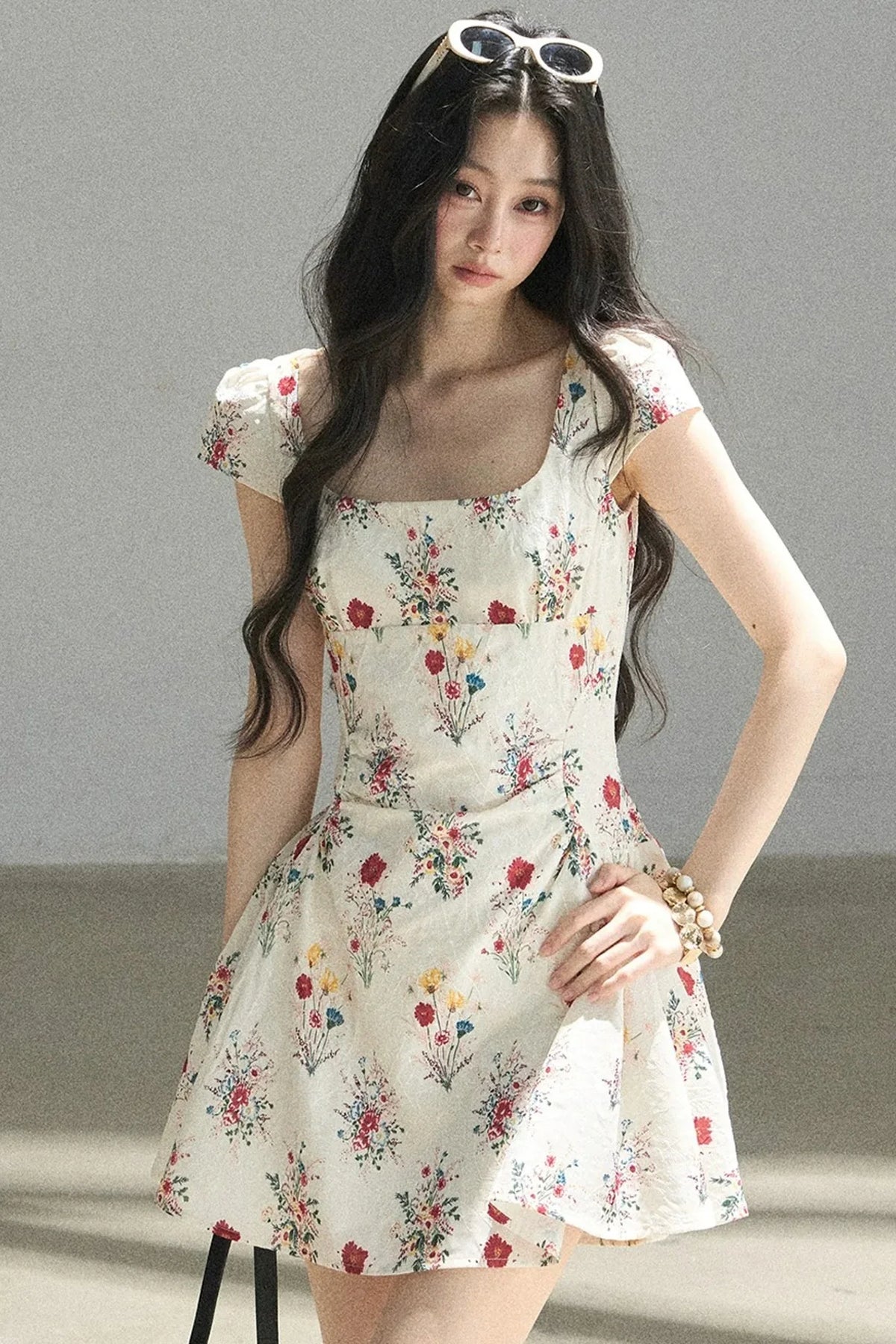 Blooming Chiffon Floral Dress
