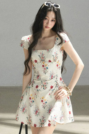 Blooming Chiffon Floral Dress