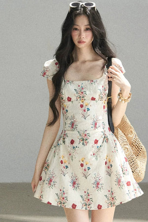 Blooming Chiffon Floral Dress