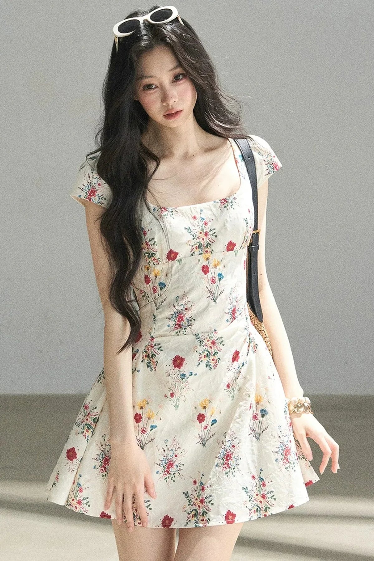 Blooming Chiffon Floral Dress