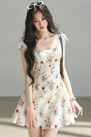 Blooming Chiffon Floral Dress