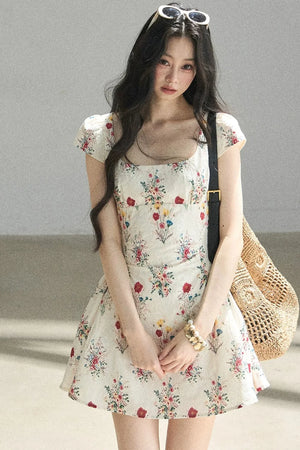 Blooming Chiffon Floral Dress