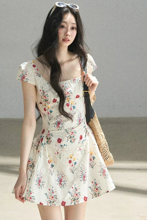 Blooming Chiffon Floral Dress
