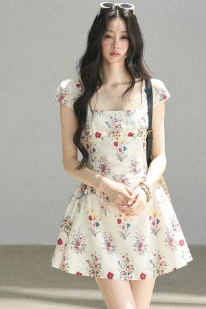 Blooming Chiffon Floral Dress