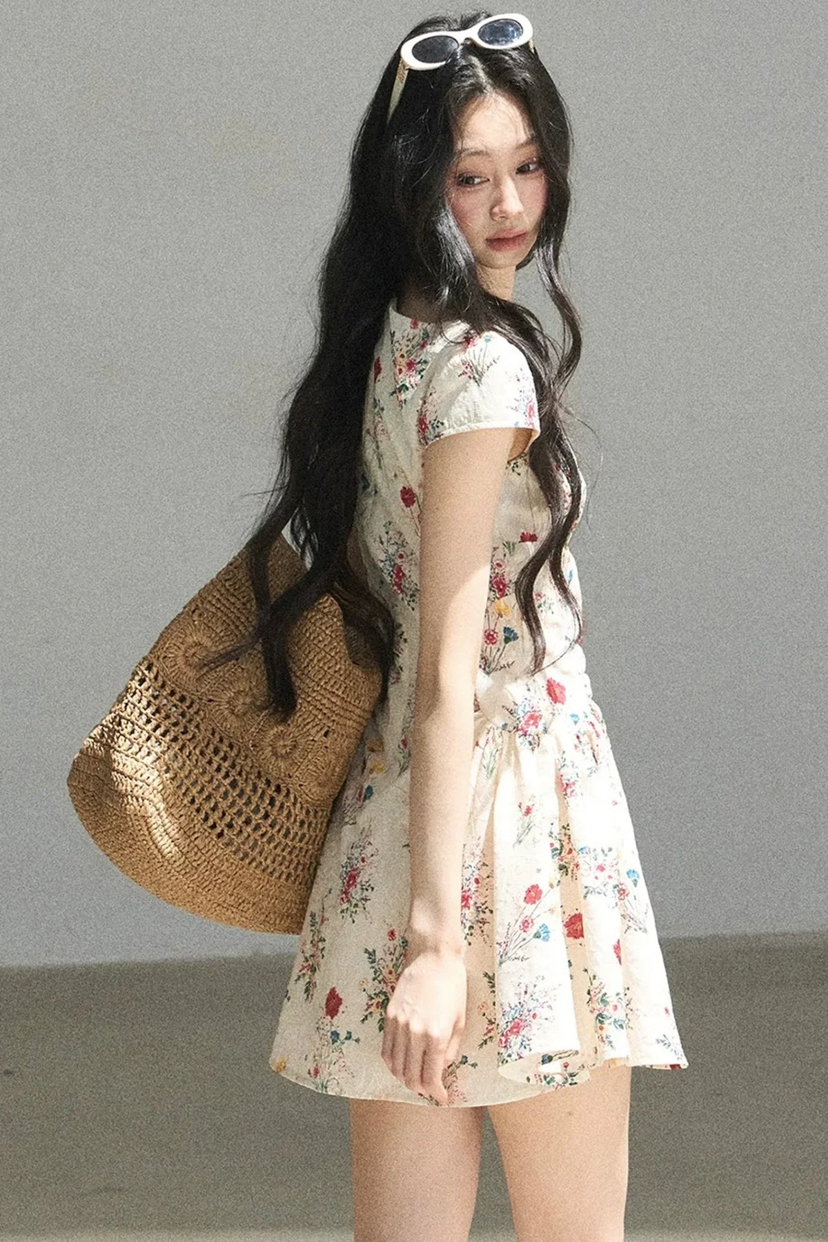 Blooming Chiffon Floral Dress