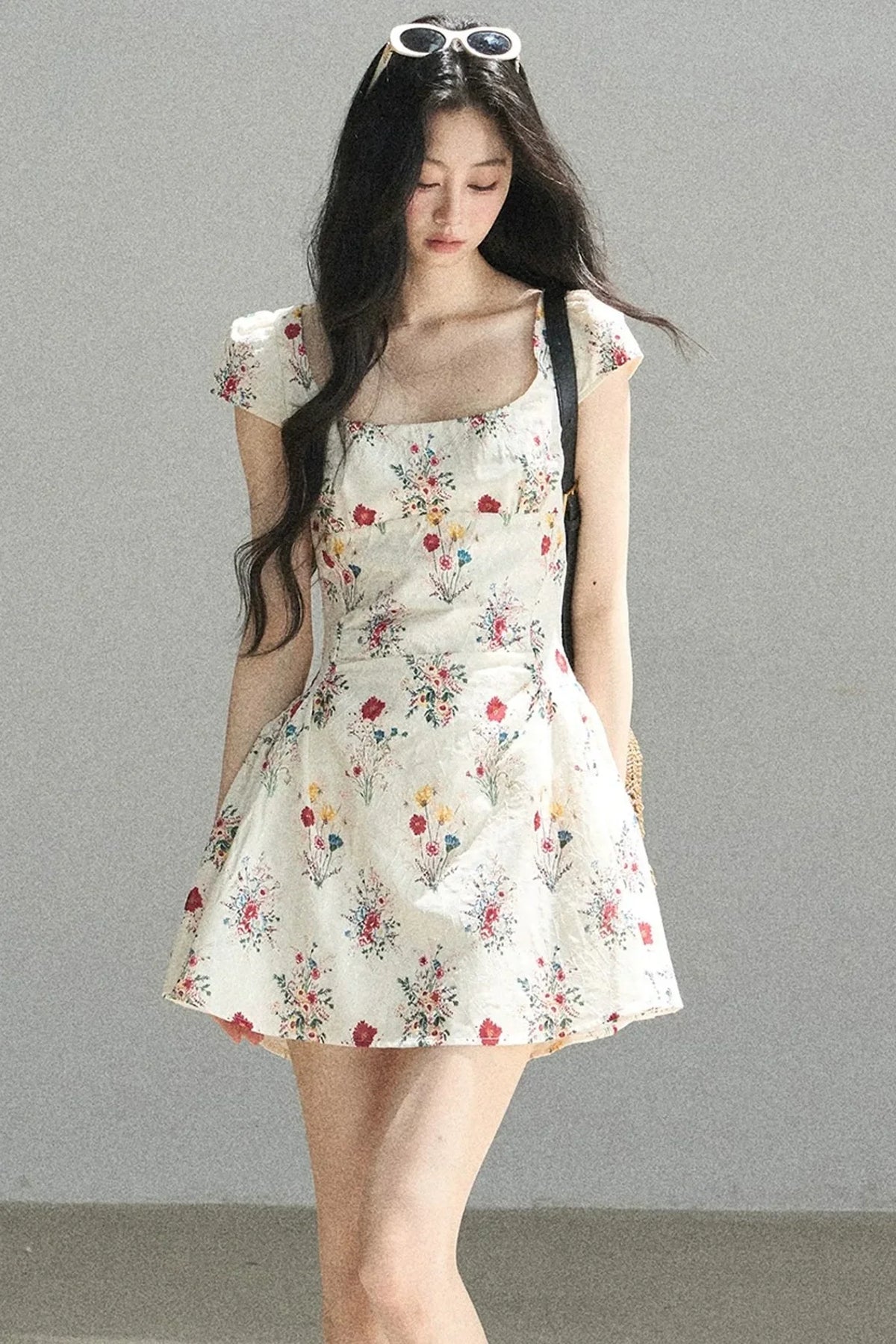 Blooming Chiffon Floral Dress