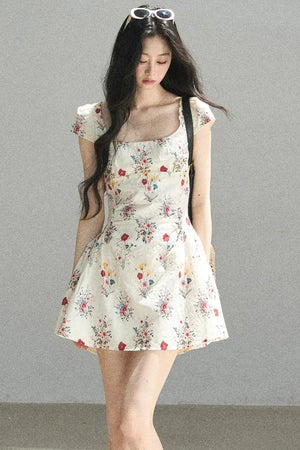 Blooming Chiffon Floral Dress