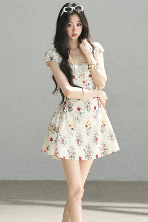 Blooming Chiffon Floral Dress