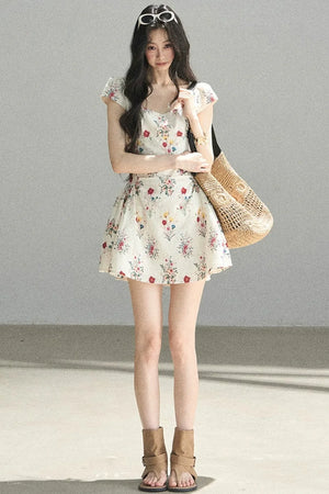 Blooming Chiffon Floral Dress