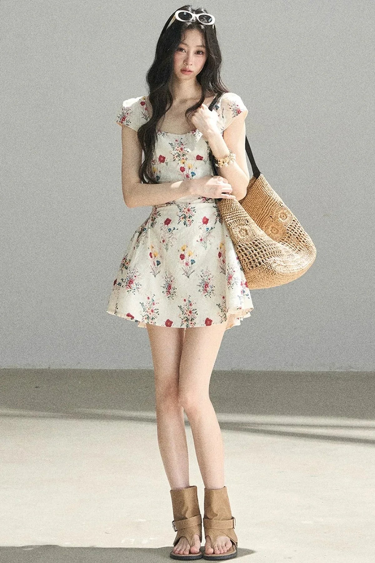 Blooming Chiffon Floral Dress