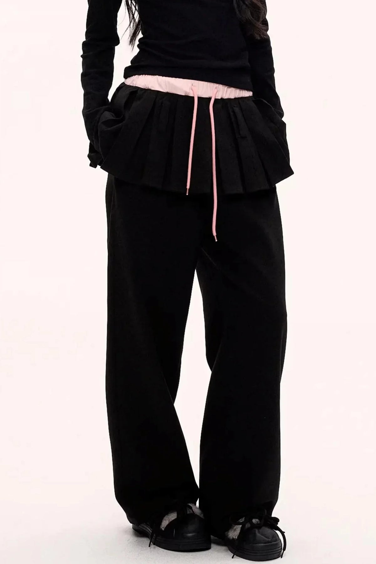 Blooming Wool Pleated Pants
