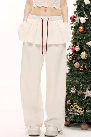 Blooming Wool Pleated Pants