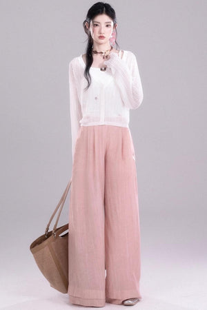 Blossom Breeze Ruffle Sleeve Tie Set-Up