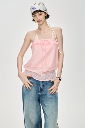 Blue Distressed Baggy Jeans