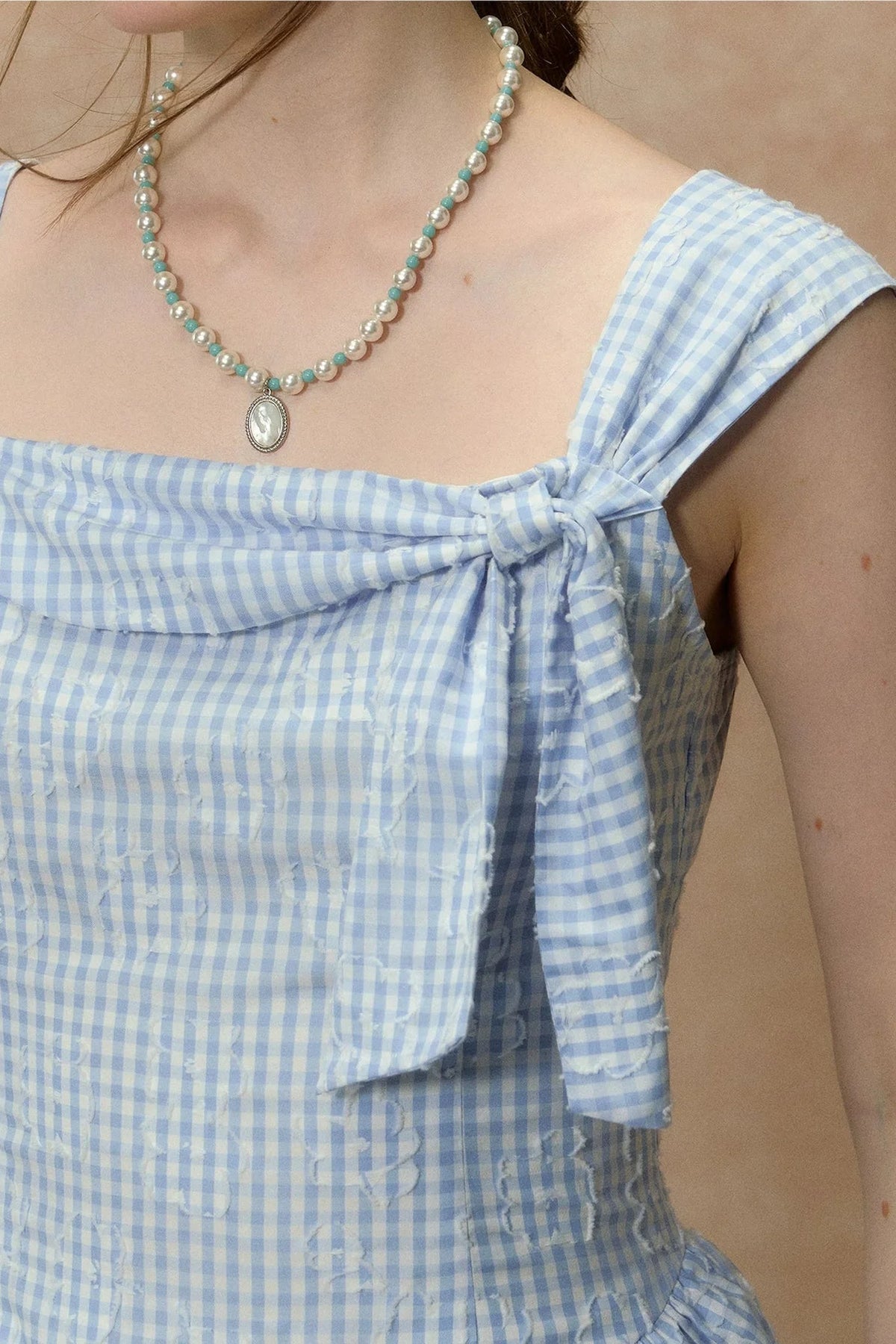 Blue Fairy Plaid Dress