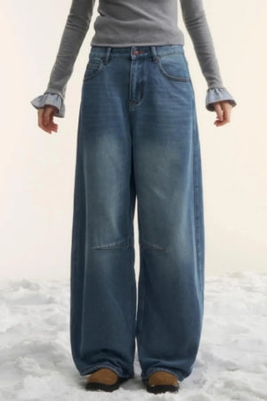 Blue Fleece-Lined Scimitar Pants