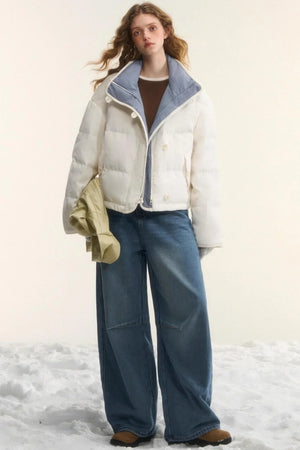 Blue Fleece-Lined Scimitar Pants