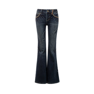 Blue Lightning Bootcut Pants