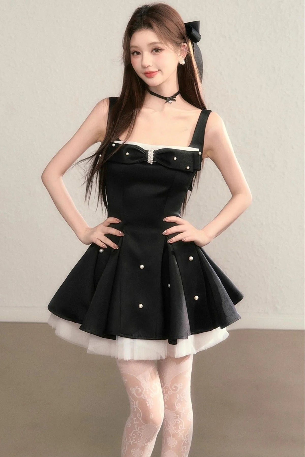 Blue Stars Beaded Dress
