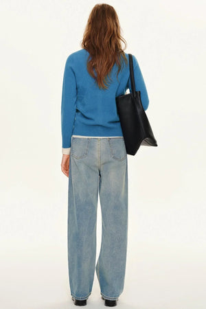 Blue Vintage Straight Jeans