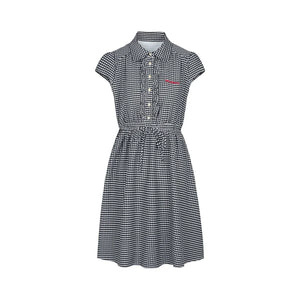 Blue White Plaid Preppy Dress