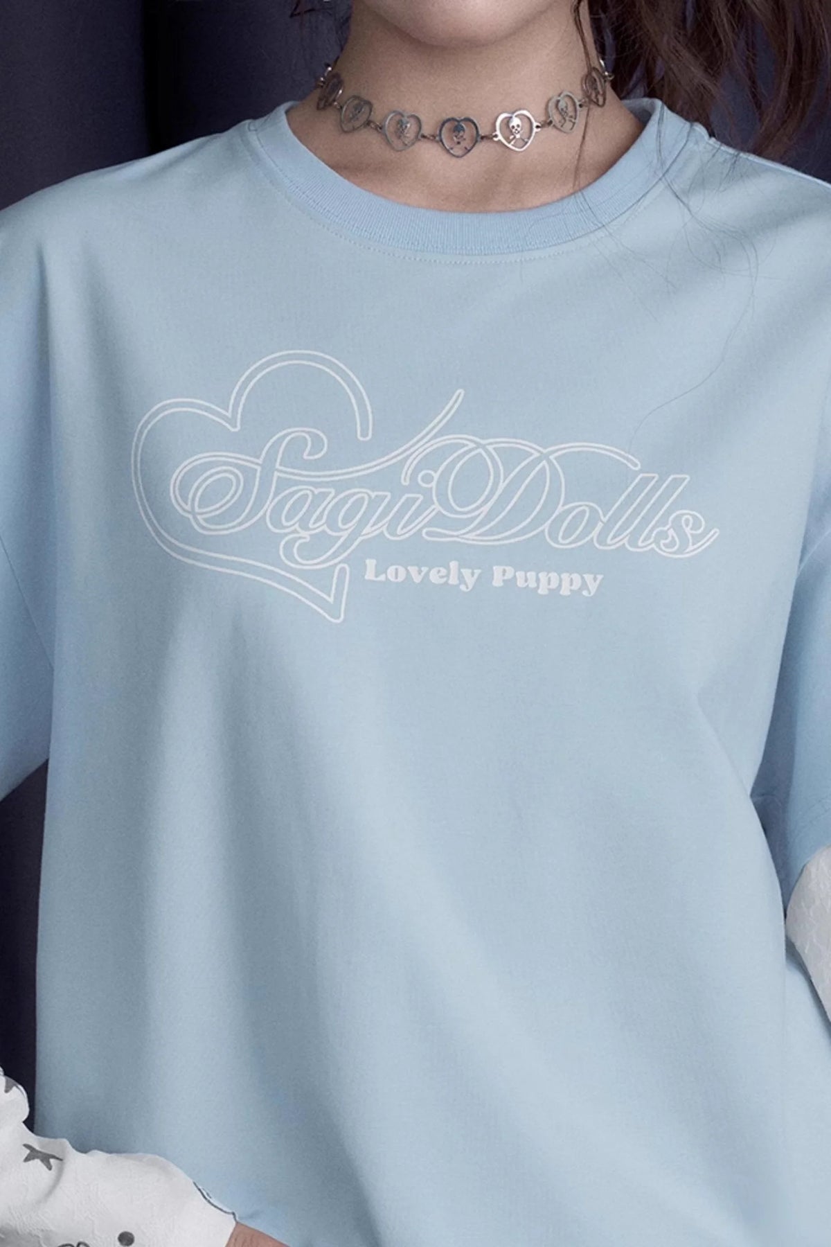 Blue & White Splice T-Shirt