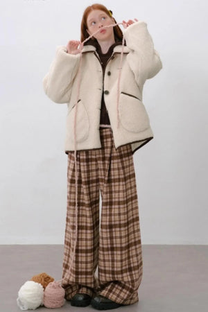 Blueberry Croissant Wool Coat