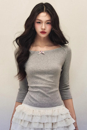 Boat Neck Bow Top