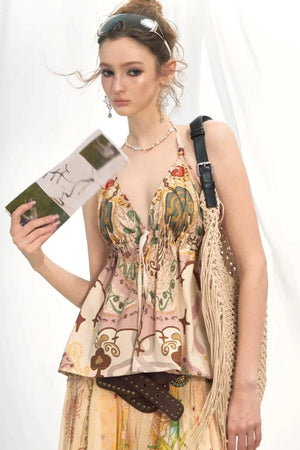 Bohemian Printed Halter Top
