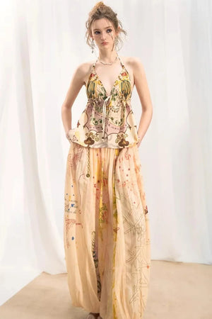 Bohemian Printed Halter Top