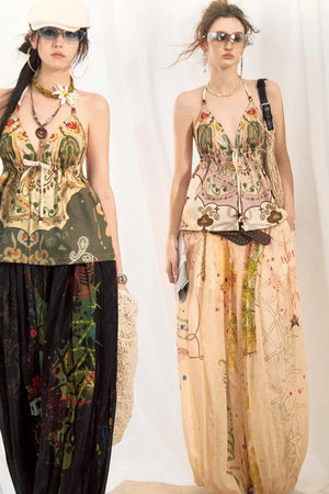Bohemian Printed Halter Top