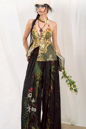 Bohemian Printed Halter Top