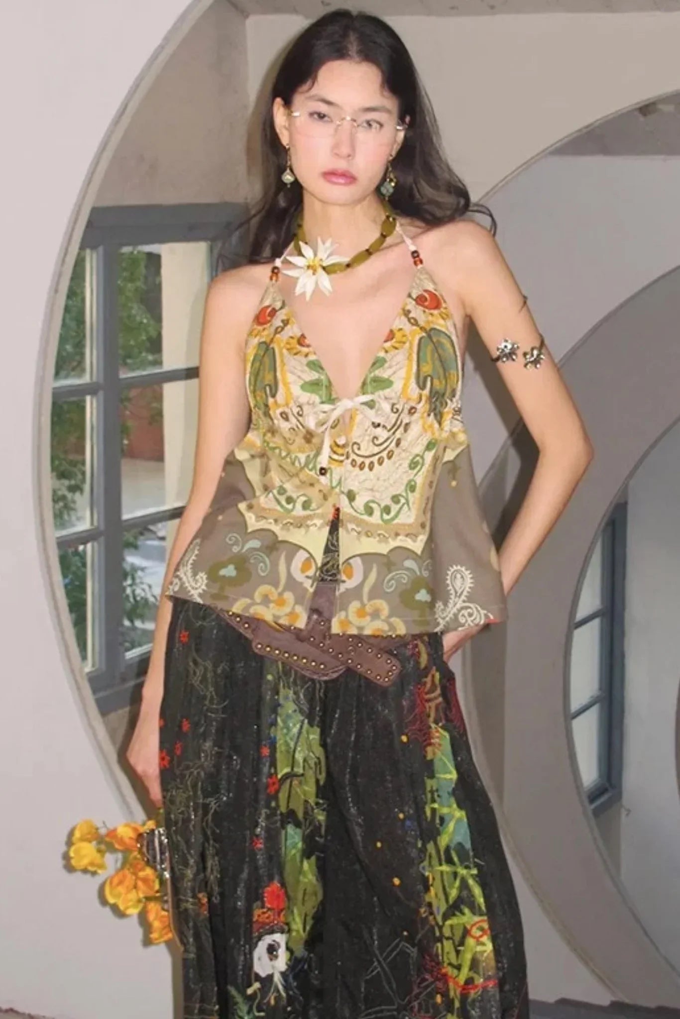 Bohemian Printed Halter Top