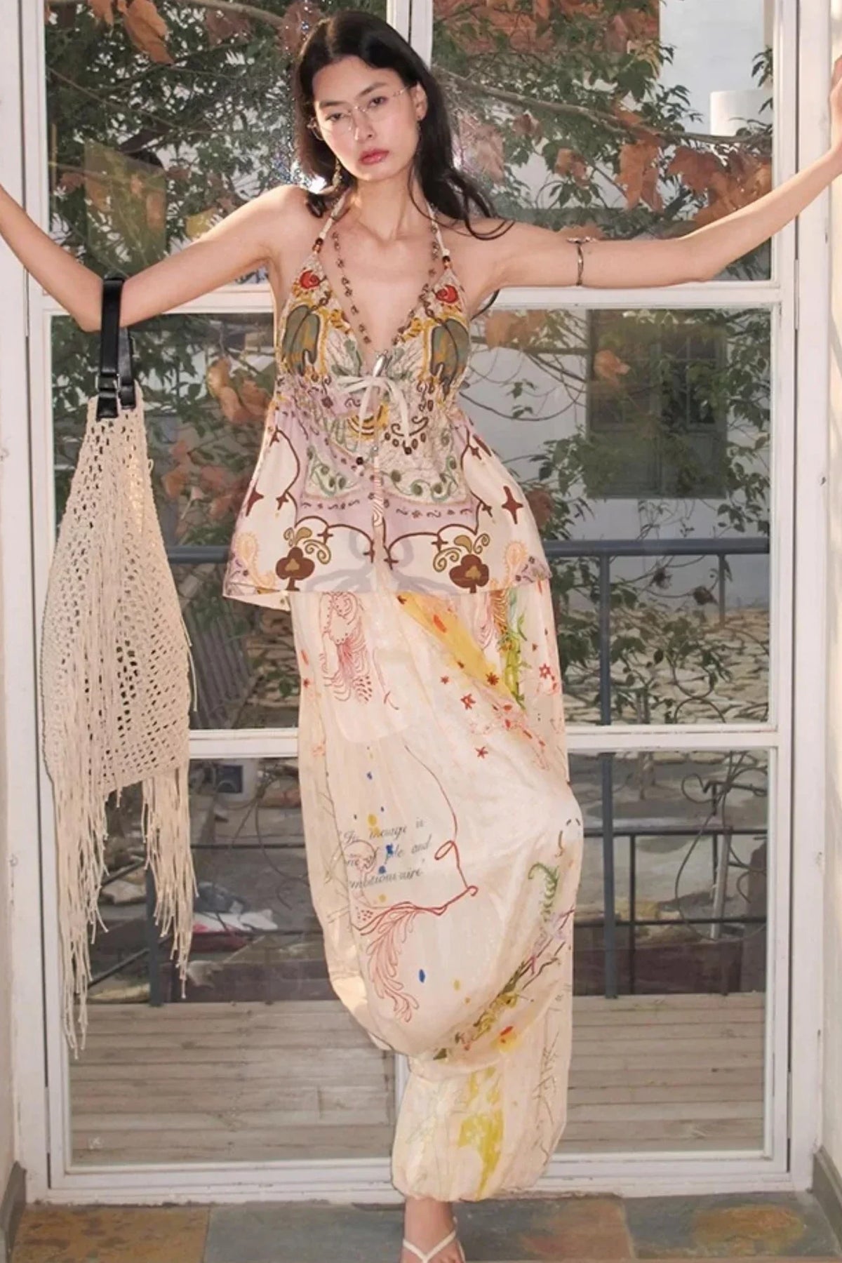 Bohemian Printed Halter Top