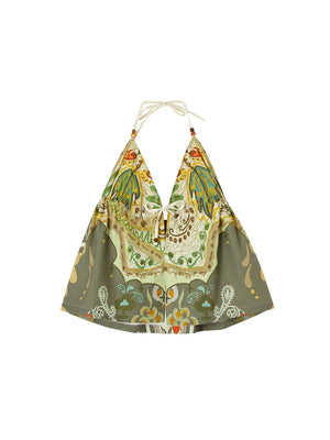 Bohemian Printed Halter Top