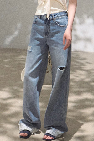 Bohemian Summer Ripped Jeans
