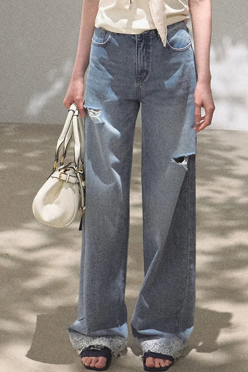 Bohemian Summer Ripped Jeans