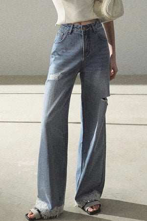 Bohemian Summer Ripped Jeans