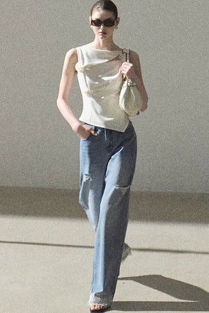 Bohemian Summer Ripped Jeans