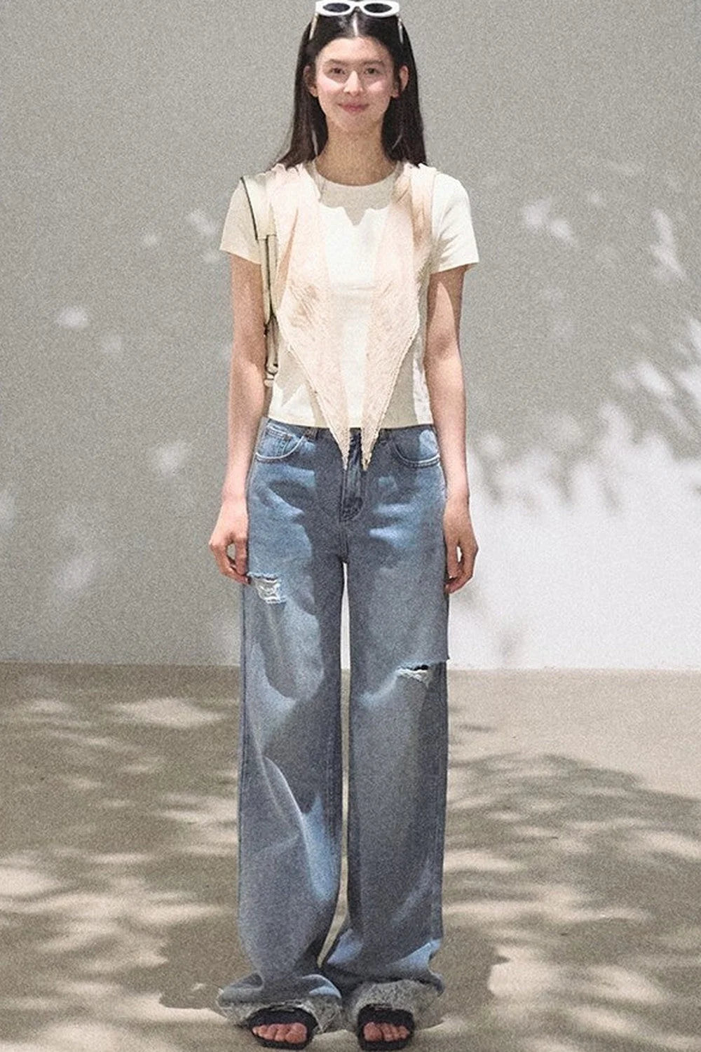Bohemian Summer Ripped Jeans