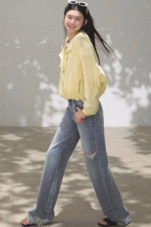 Bohemian Summer Ripped Jeans