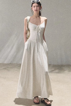 Bohemian Vine Jacquard Backless Dress