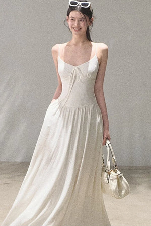 Bohemian Vine Jacquard Backless Dress