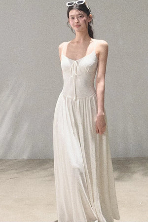 Bohemian Vine Jacquard Backless Dress