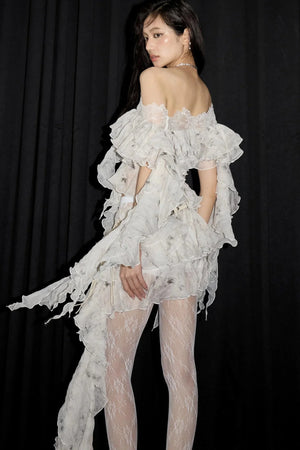 Botanical Ruffle Top