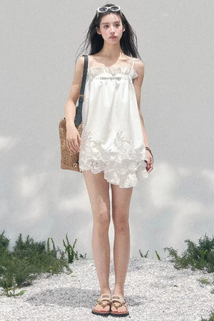 Bouquet-Like Lace Babydoll Top