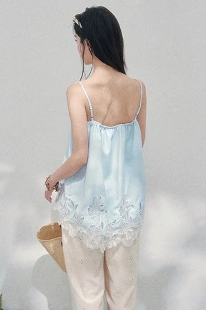 Bouquet-Like Lace Babydoll Top