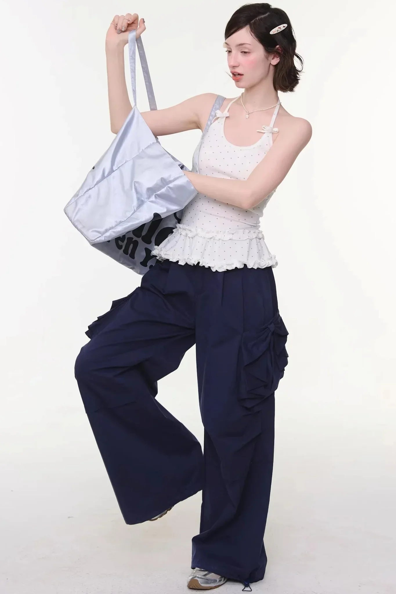 Bow Detail Cargo Pants