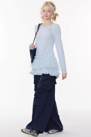 Bow Detail Cargo Pants